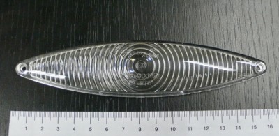 Sklíčko pro koncové světlo motocyklu Highway Hawk TECH GLIDE, E-mark, bílá (1ks)